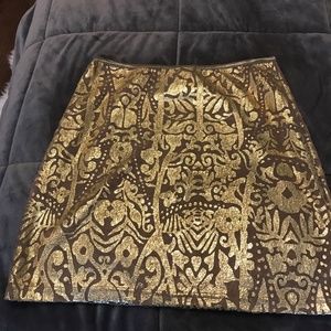 Gold Miniskirt